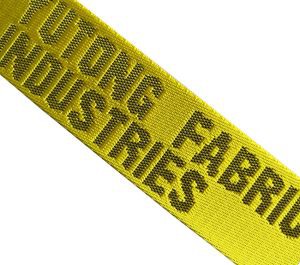 Golden Nylon Woven Webbing Med Logo